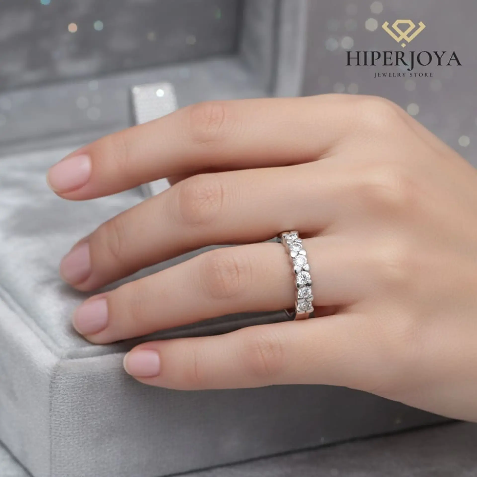 Anillo de compromiso Oro blanco 5