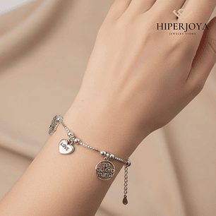 Pulsera de mamá plata