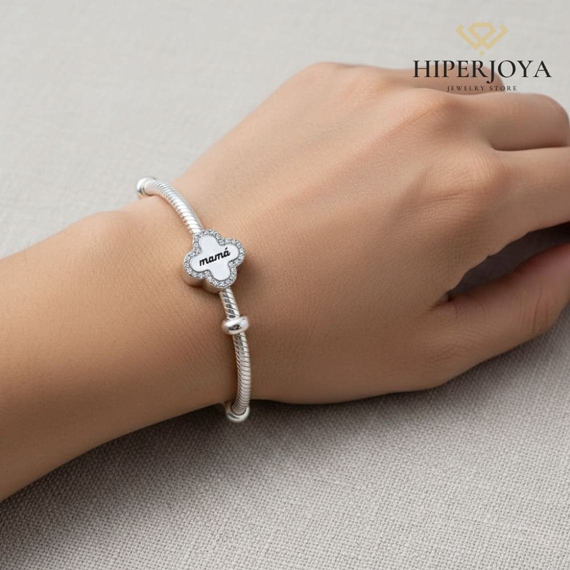 Abalorio mamá plata 1