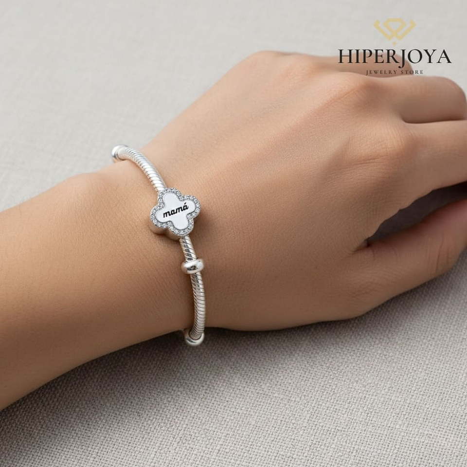 Abalorio mamá plata 1