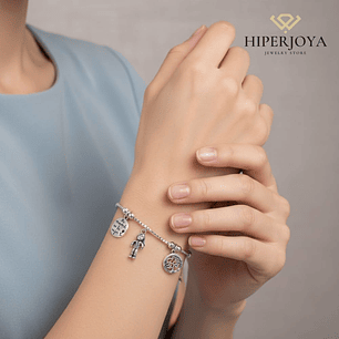 Pulsera de la mamá plata