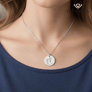 Gargantilla personalizada pies de bebé 