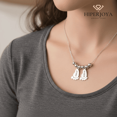 Gargantilla de charms plata