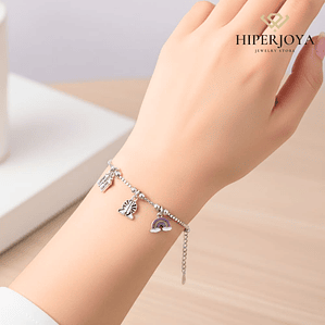 Pulsera de la familia plata