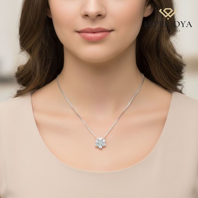 Colgante de Oro blanco 2