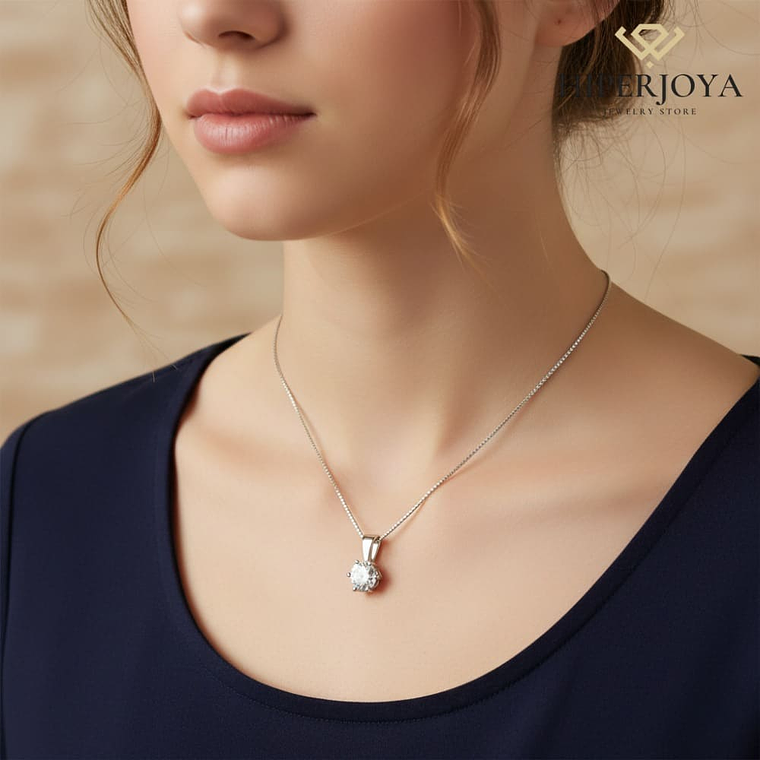 Colgante de Oro blanco 2