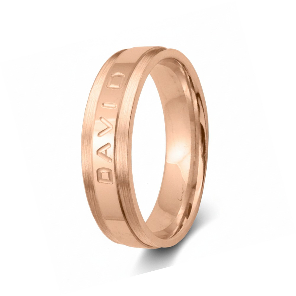 Alianza de oro 18k con nombre  10