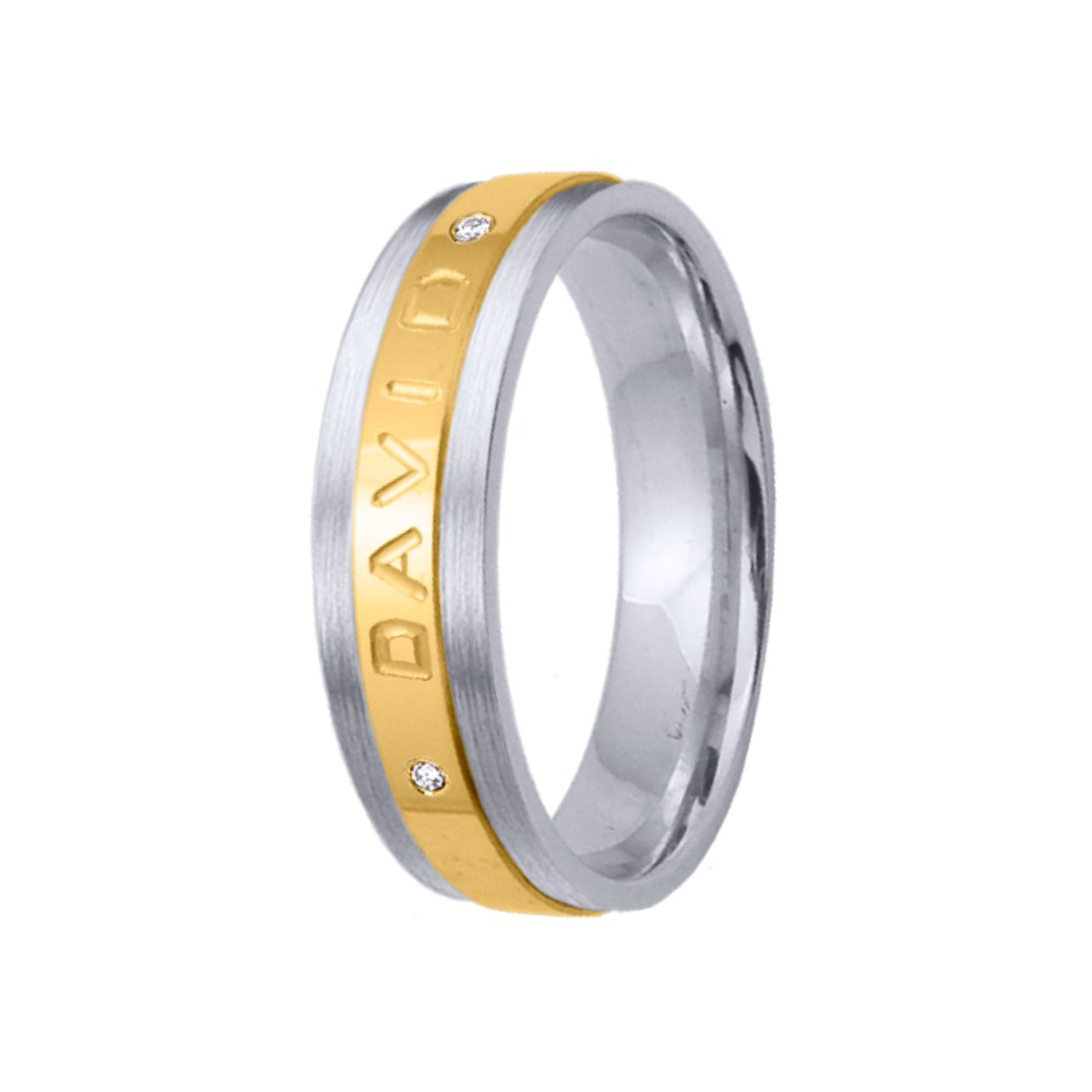 Alianza de oro 18k con nombre  10