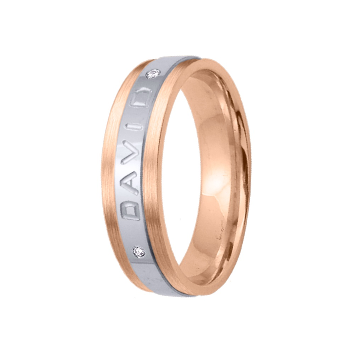 Alianza de oro 18k con nombre  12