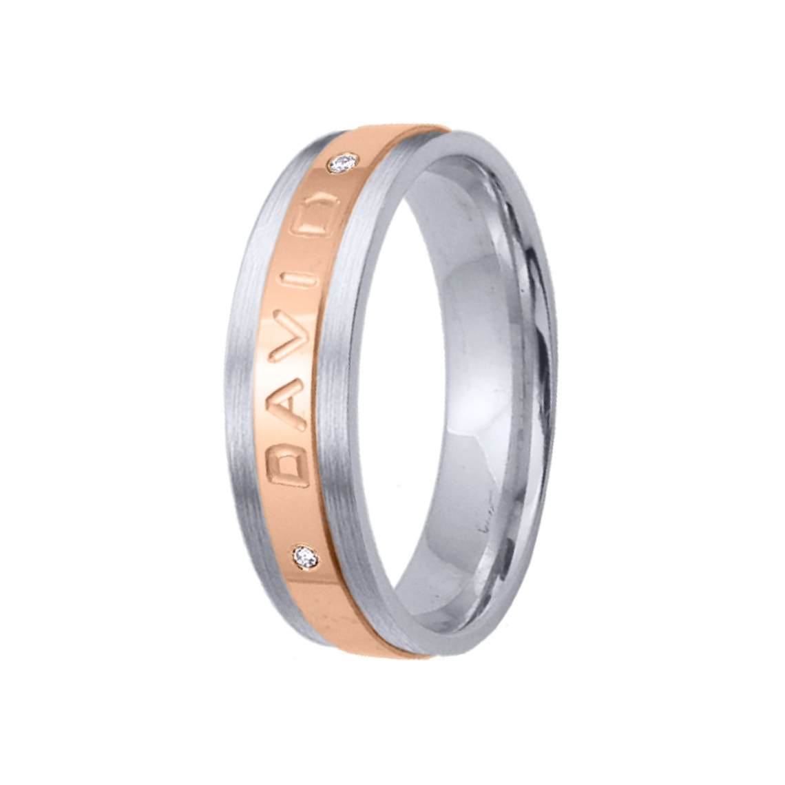 Alianza de oro 18k con nombre  14