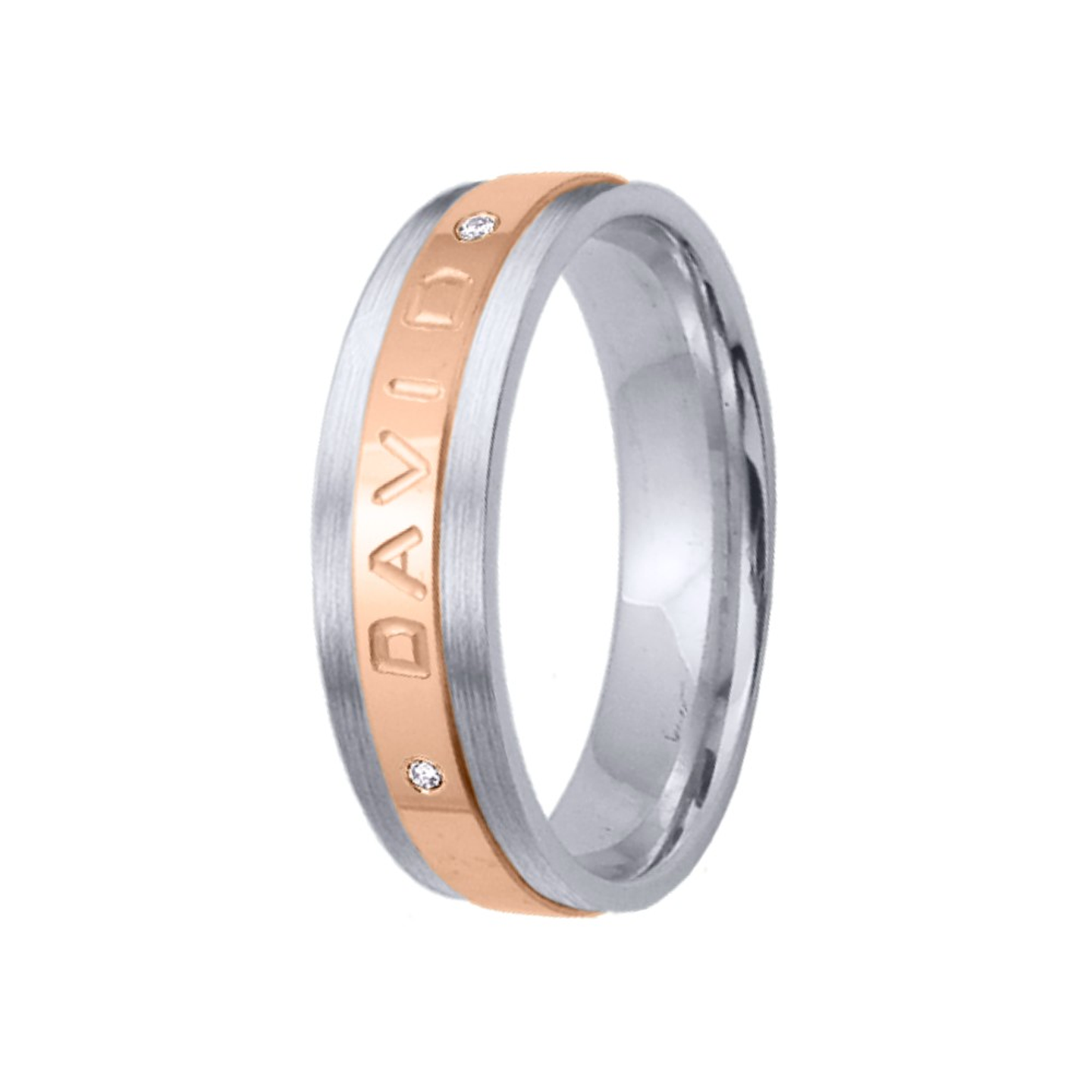 Alianza de oro 18k con nombre  25