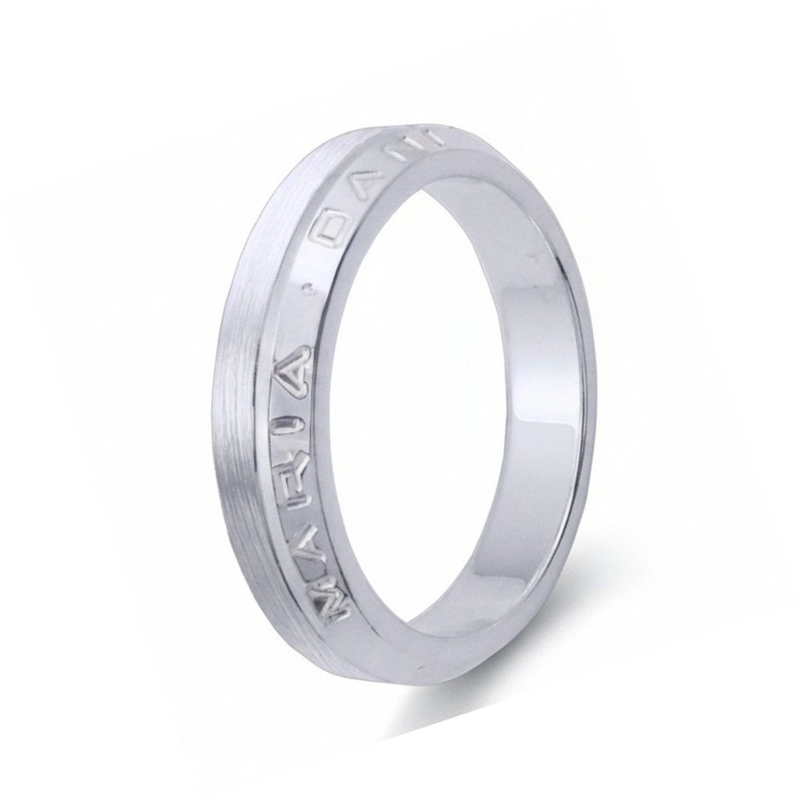 Alianza de oro 18k personalizada 1