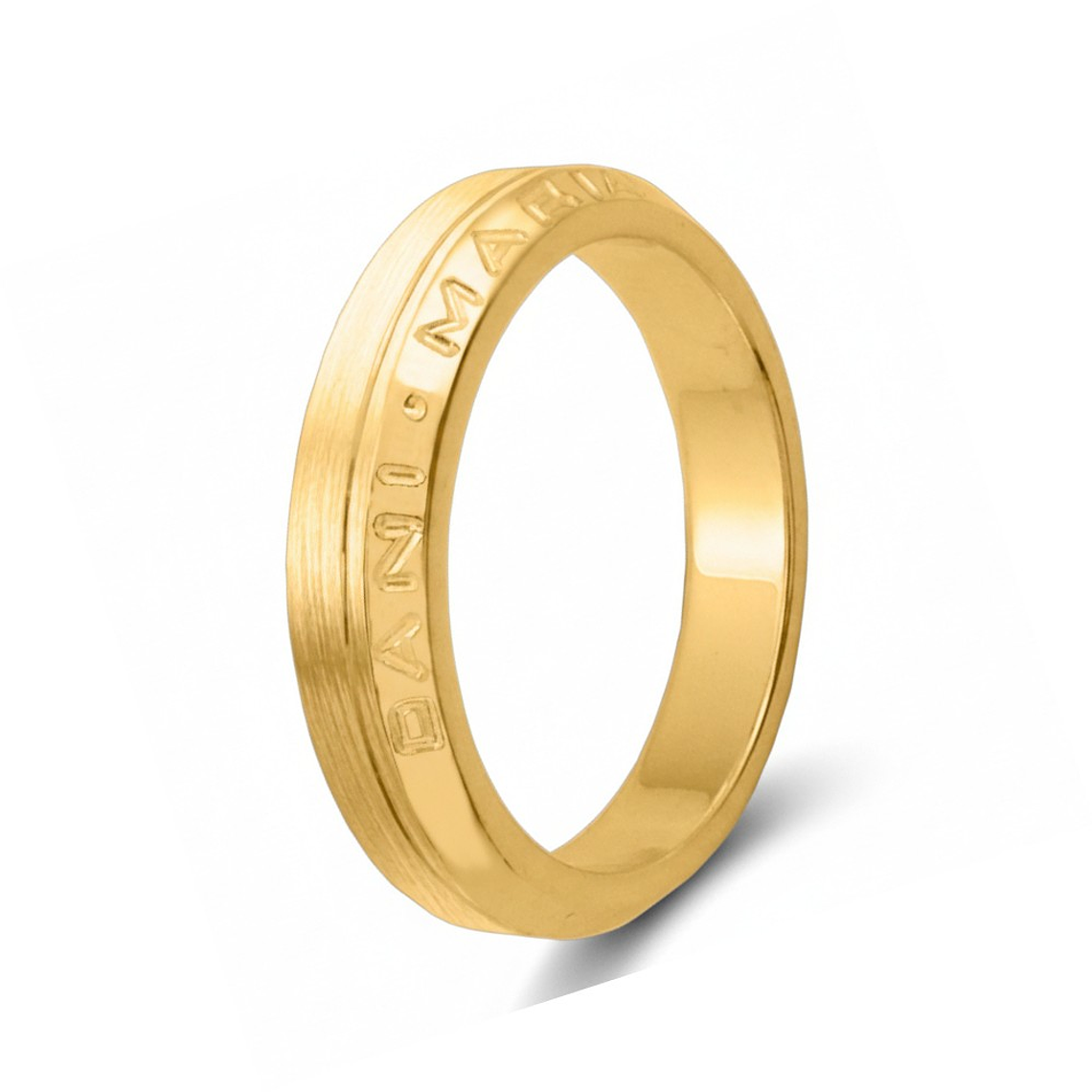 Alianza de oro 18k personalizada 3