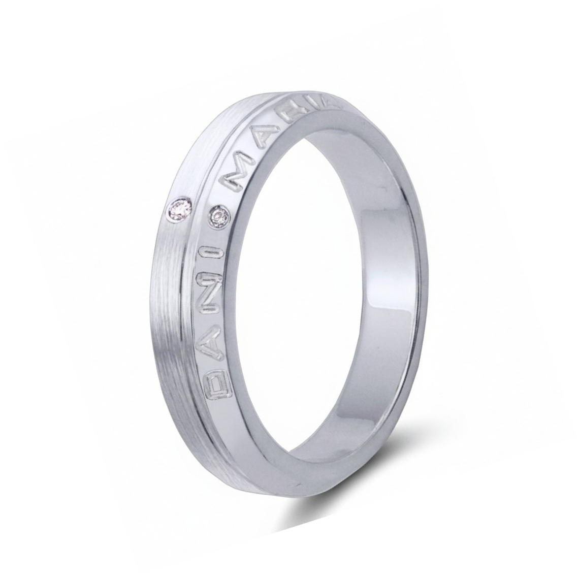 Alianza de oro 18k personalizada 4