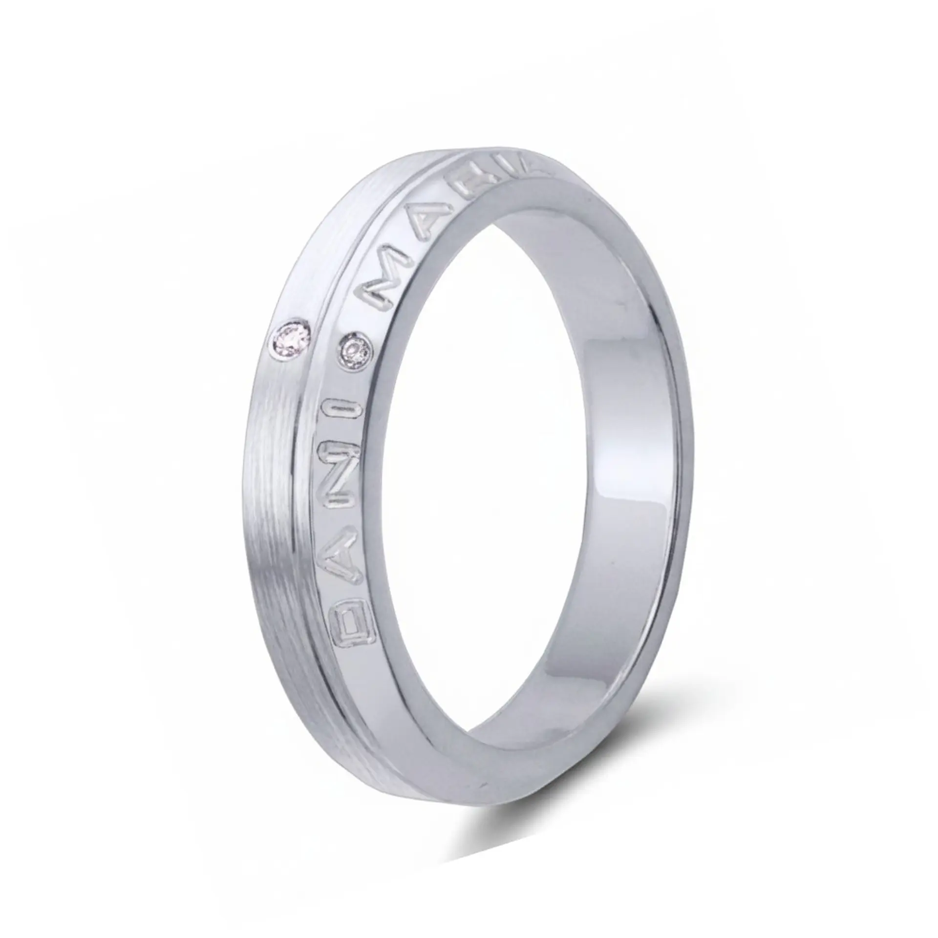Alianza de oro 18k personalizada 16