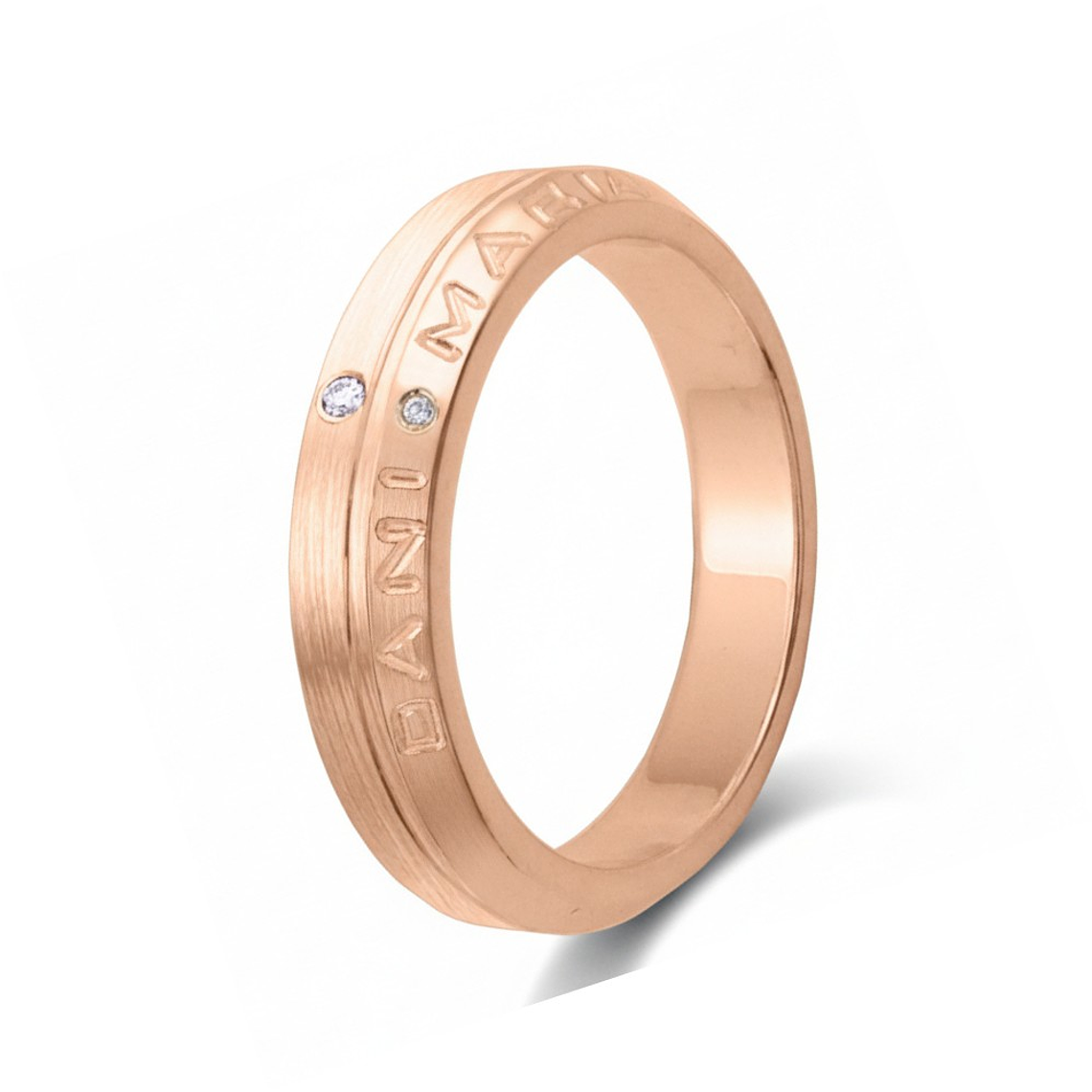 Alianza de oro 18k personalizada 5