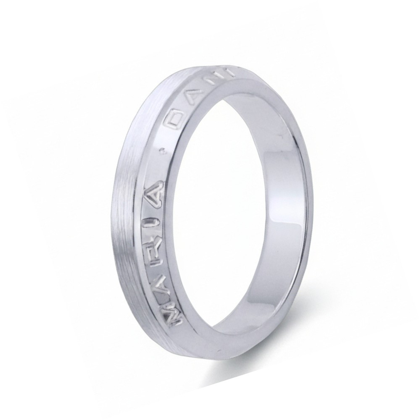 Alianza de oro 18k personalizada 1