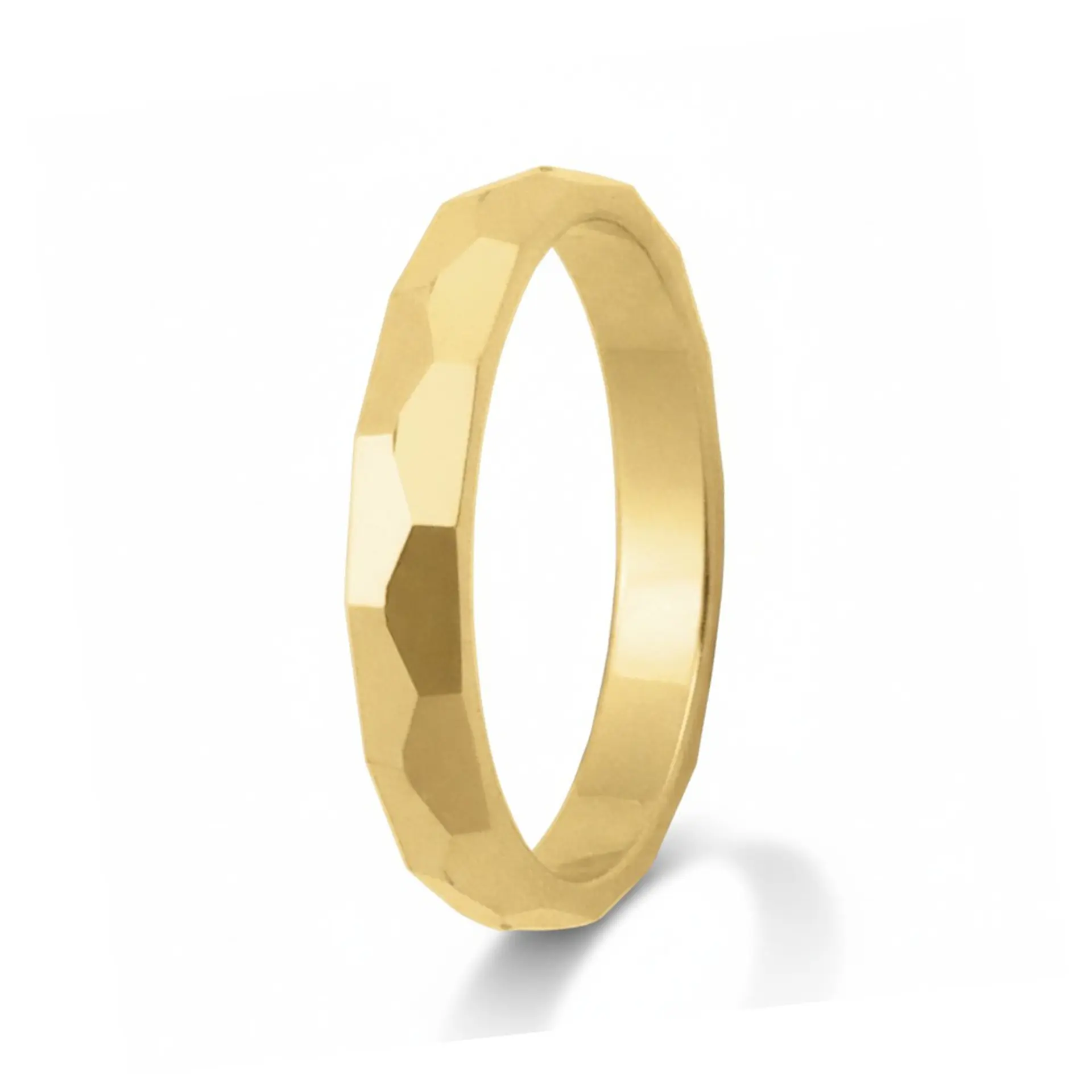 Alianza de oro 18k tallada 1