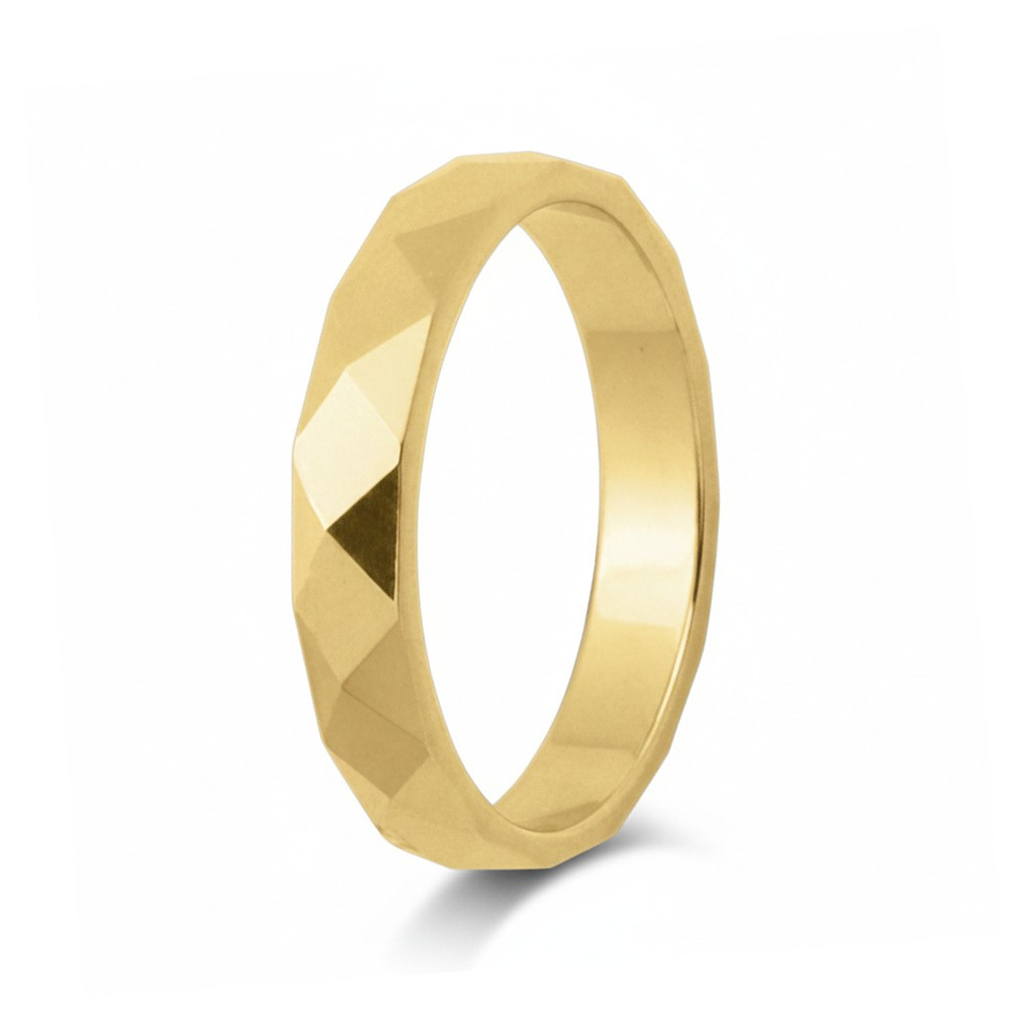 Alianza tallada de oro 18k 1