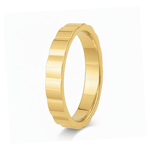 Alianza cubic de oro 18k 