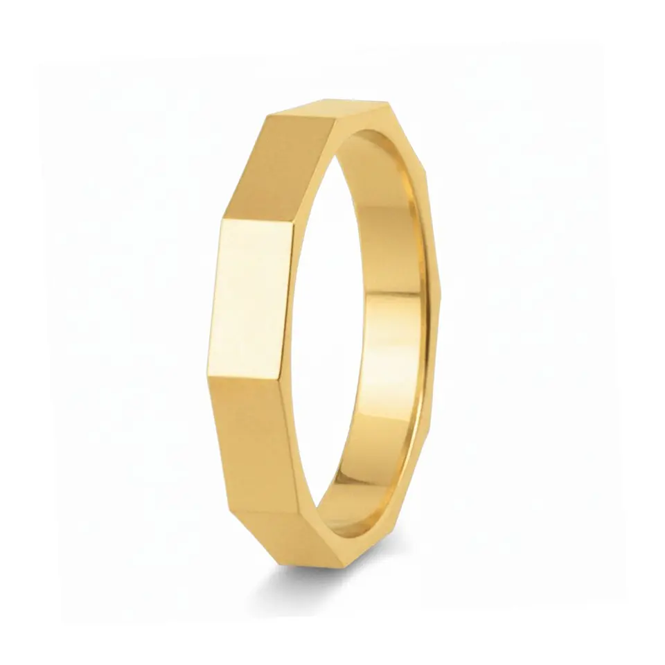 Alianza cubic oro de 18k  1