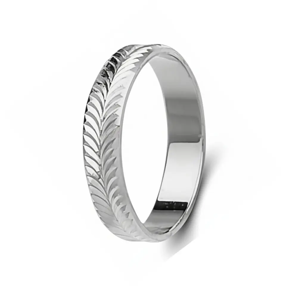 Alianza tallada en plata de ley 925 1