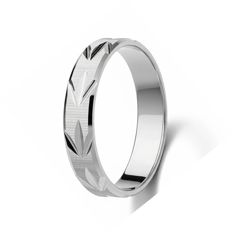 Alianza labrada en plata de ley 925 1