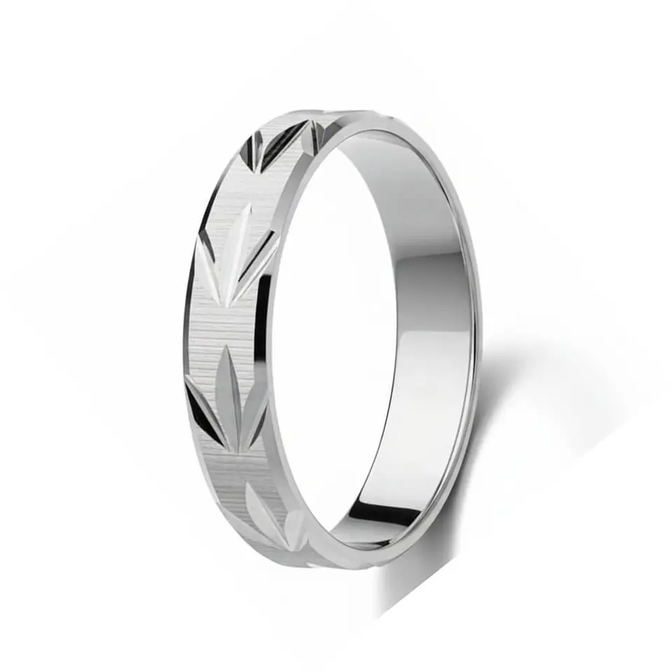 Alianza labrada en plata de ley 925 1