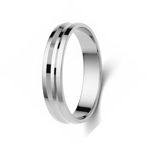 Alianza plata de ley 925 con diseño 