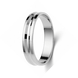 Alianza plata de ley 925 con diseño 