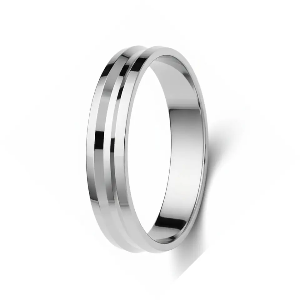 Alianza plata de ley 925 con diseño  1