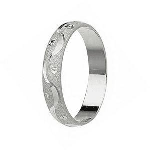 Alianza de boda labrada