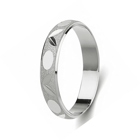 Alianza para boda en plata de ley 925