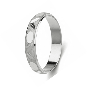 Alianza para boda en plata de ley 925