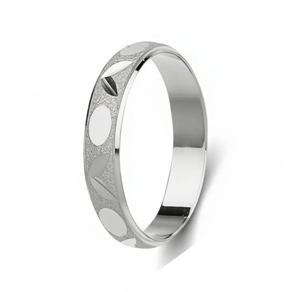 Alianza para boda en plata de ley 925 1