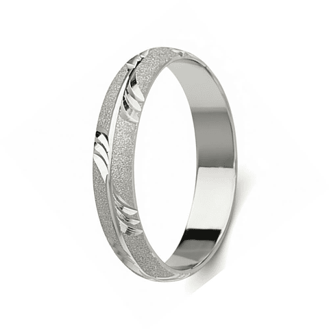 Alianza tallada para boda 