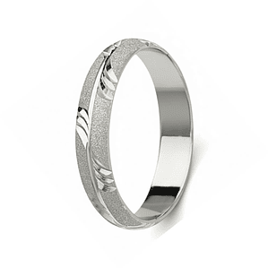 Alianza tallada para boda 