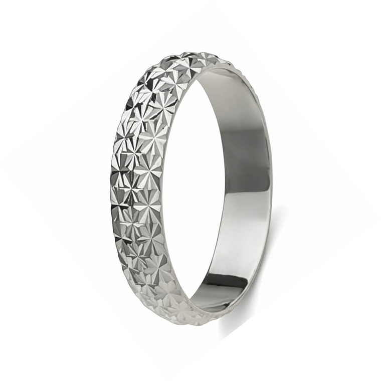 Alianza en plata de ley 925 con detalles  1