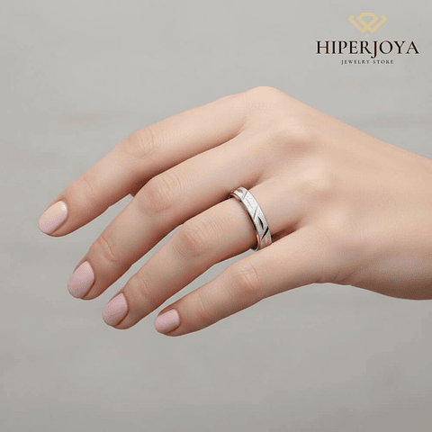 Alianza labrada en plata