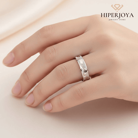 Alianza con diño plata de ley 925 