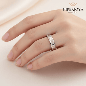 Alianza con diño plata de ley 925 