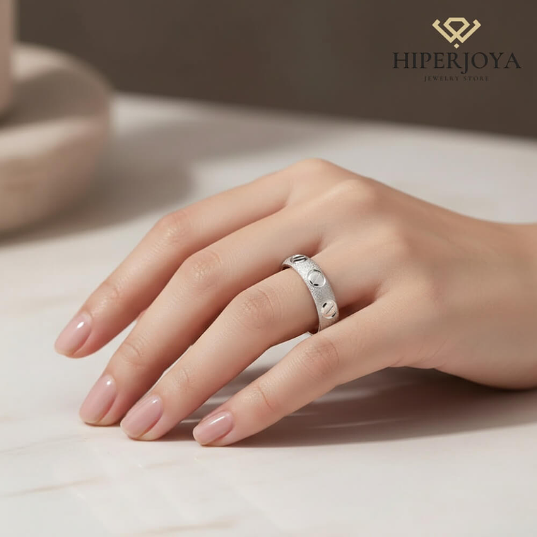 Alianza con dibujo plata de ley 925 2