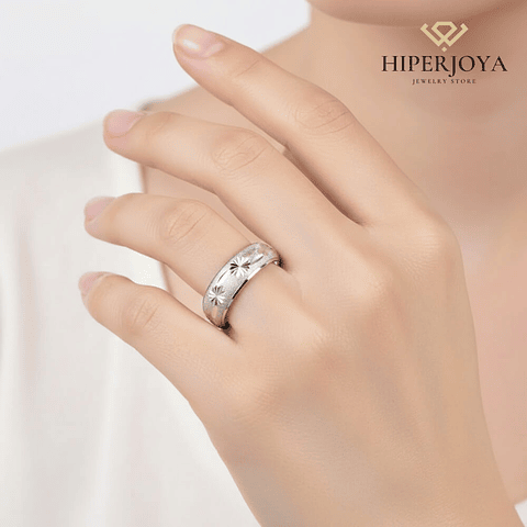 Alianza de pareja en plata de ley 925