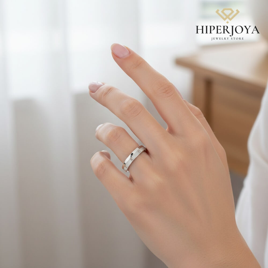 Alianza combinada brillo y rayada 2