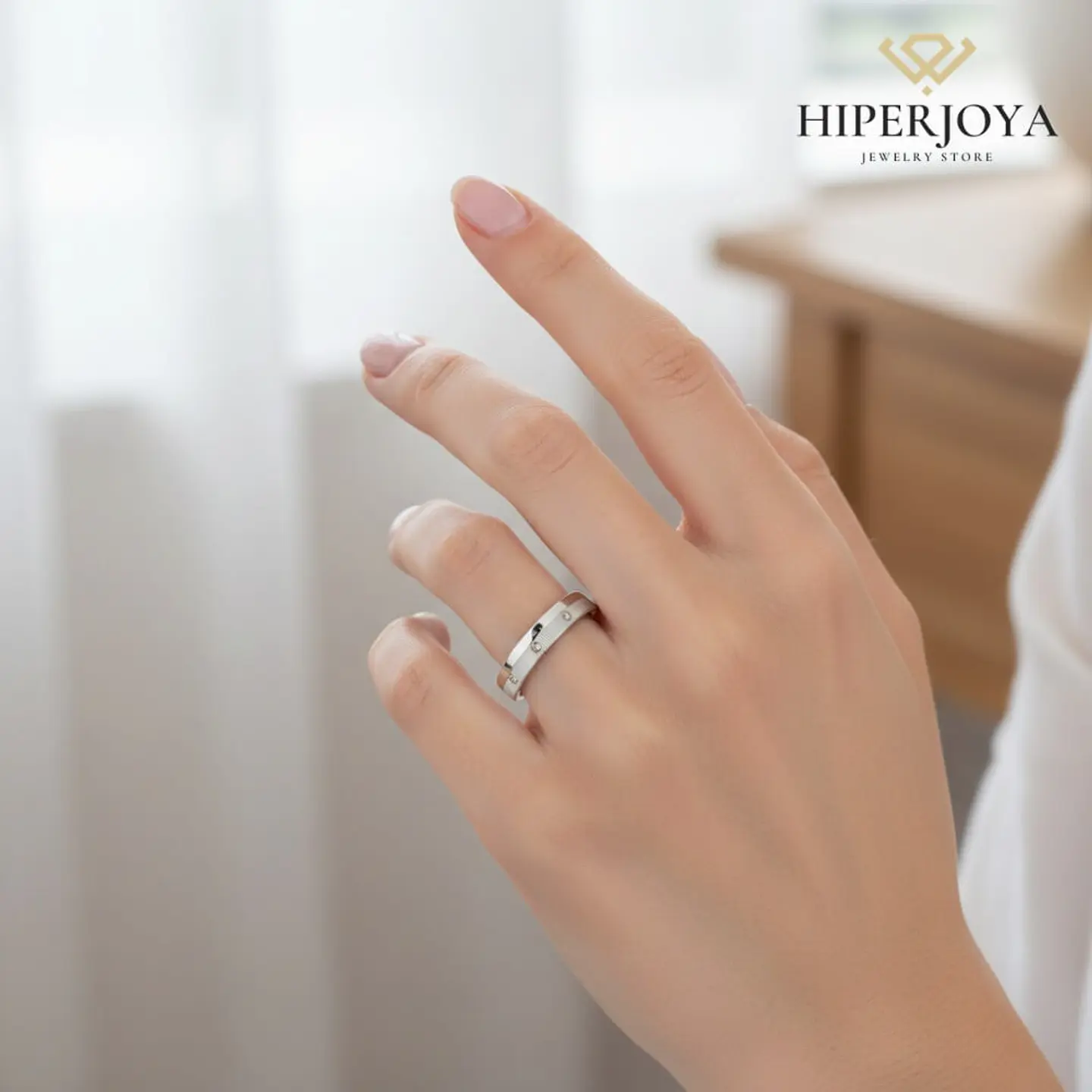 Alianza combinada brillo y rayada 2