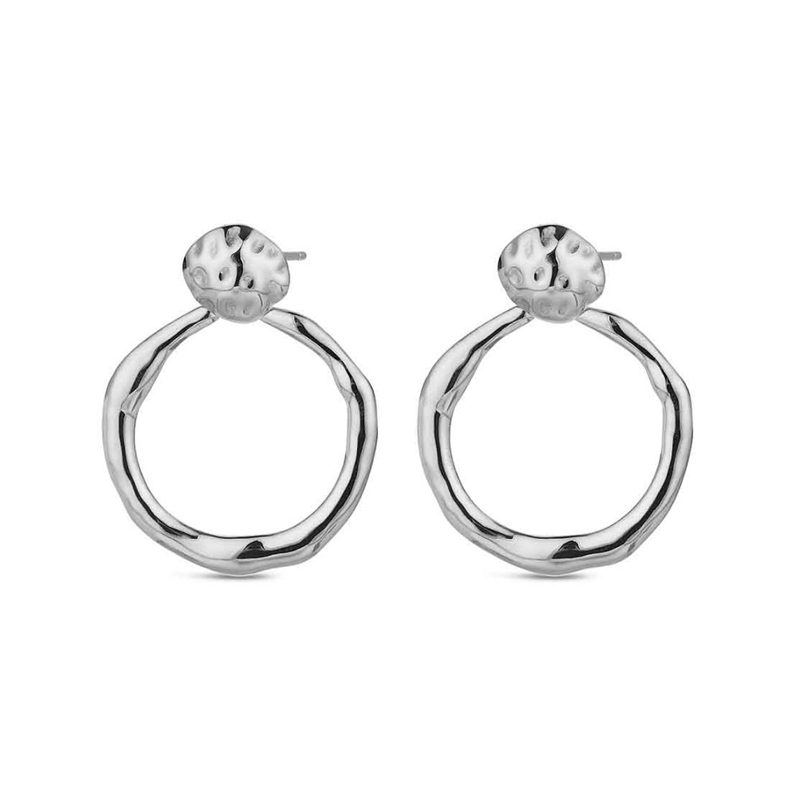 Pendientes aro de acero  1