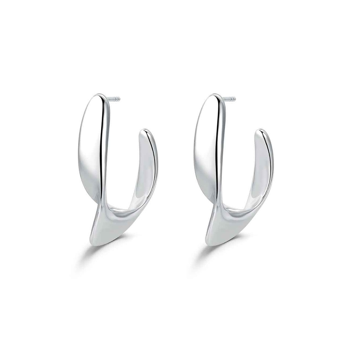 Pendiente en acero para mujer 2