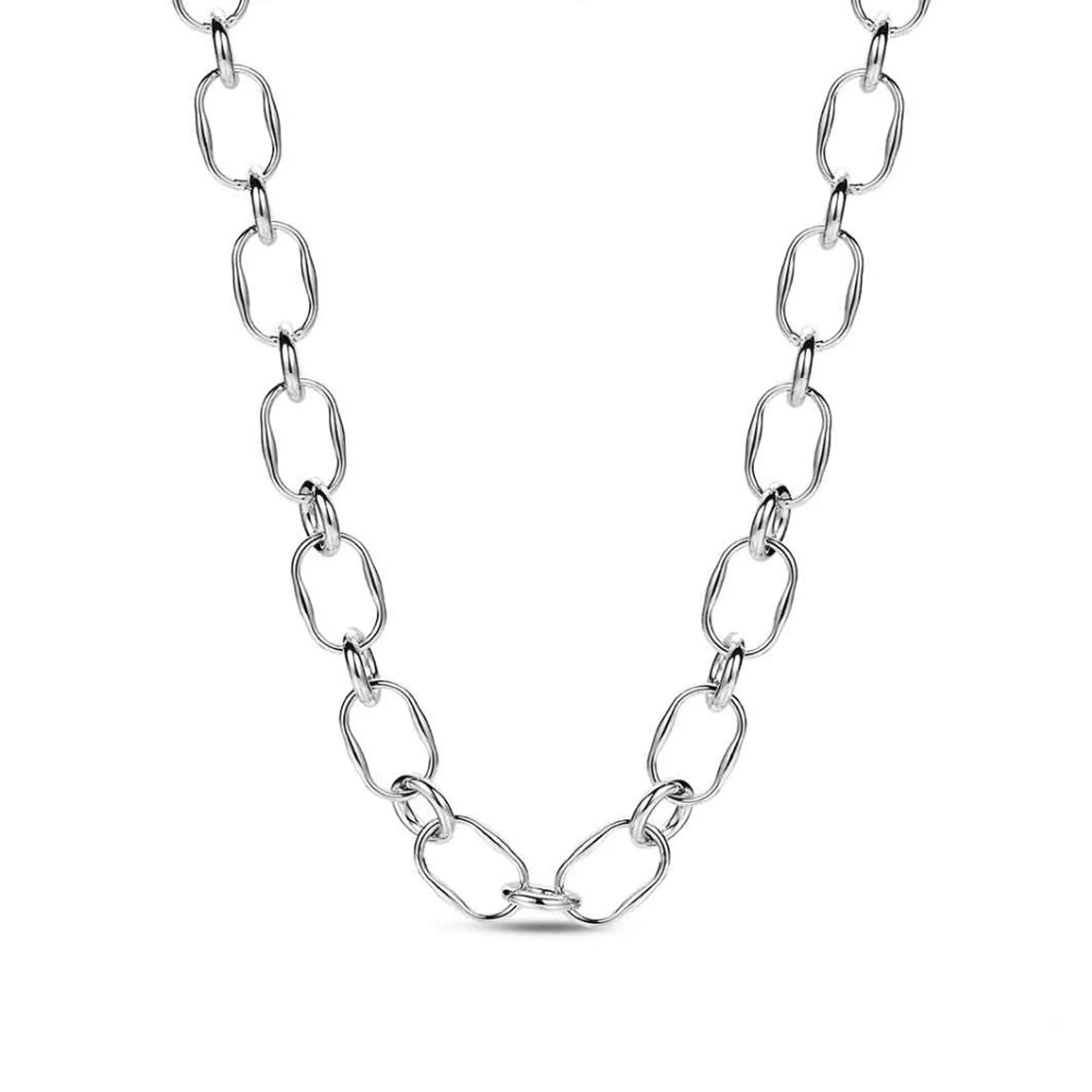 Collar de acero eslabones combinados 2