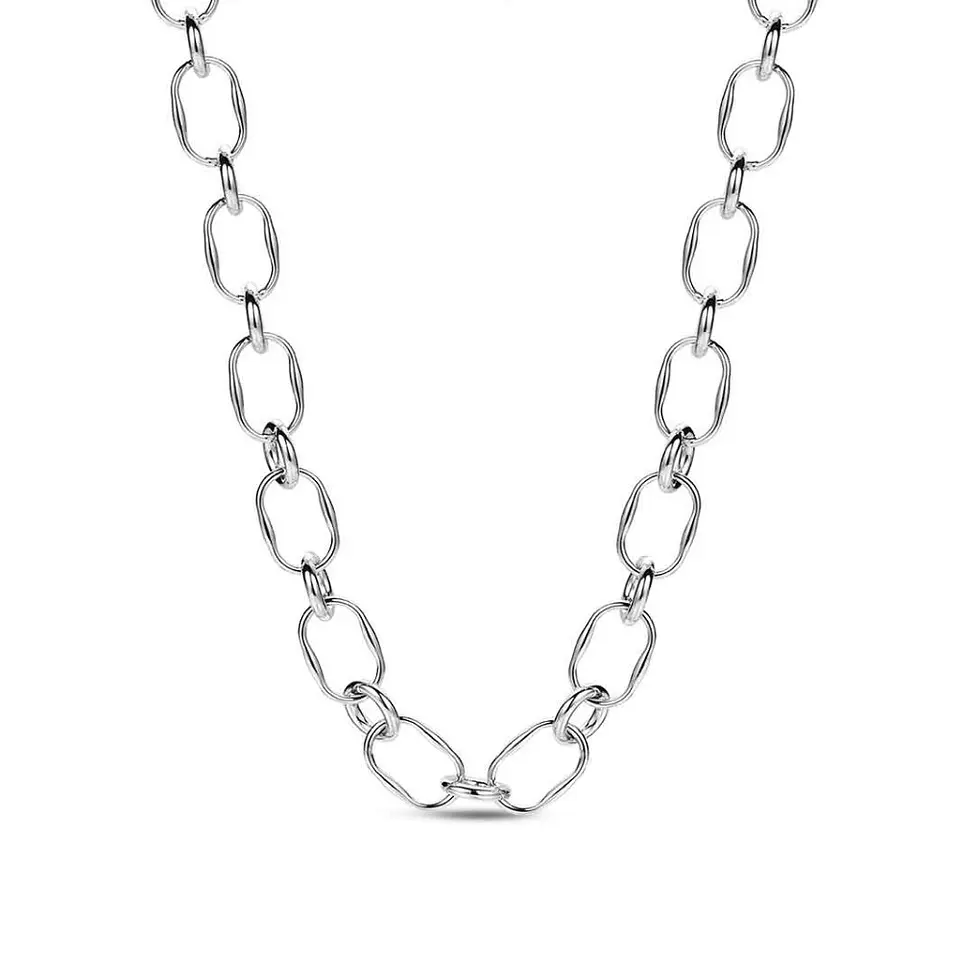 Collar de acero eslabones combinados 2