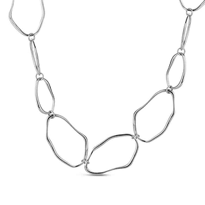 Collar de acero eslabones irregulares